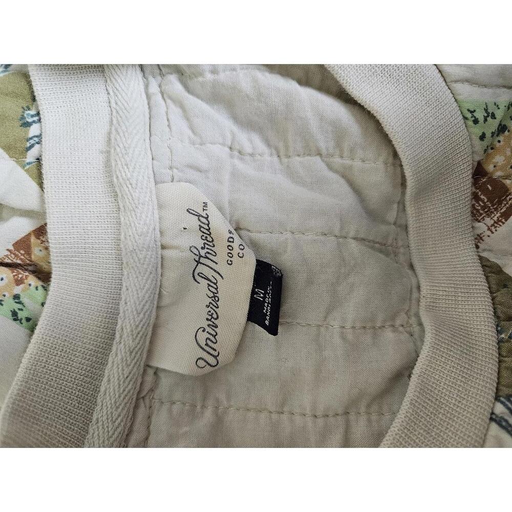 Quilted Patchwork Pattern Pullover Sweatshirt - image 6